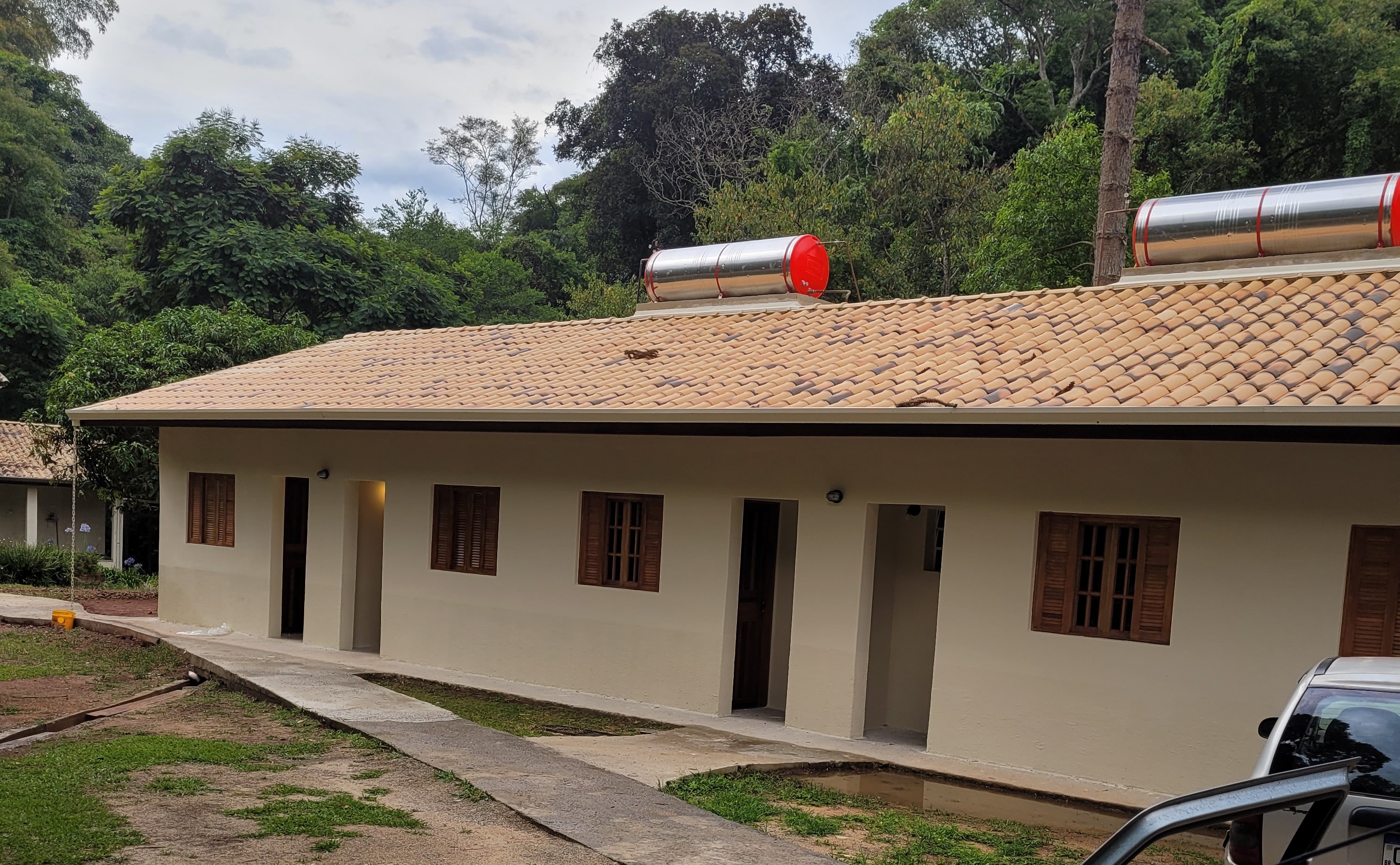 Casa de campo construída com EPS